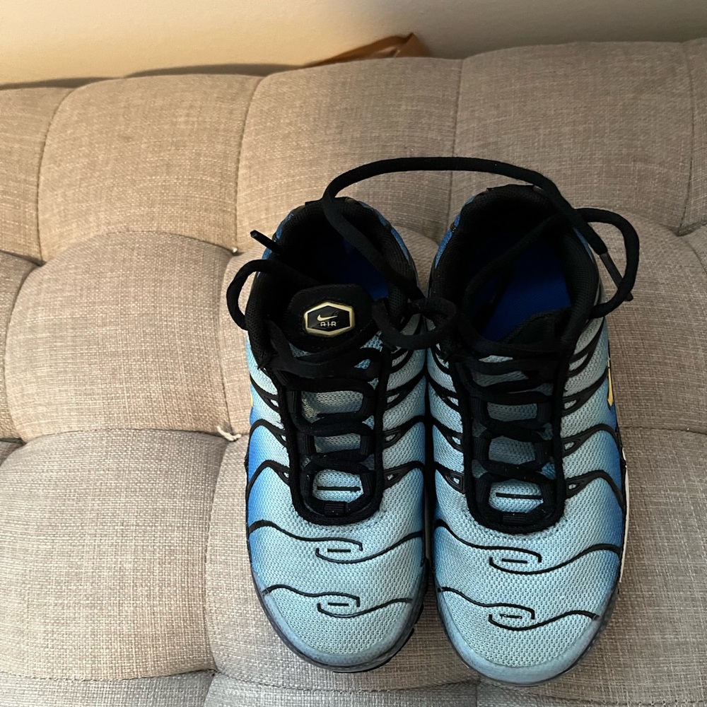 Nike Black and Blue Sneakers